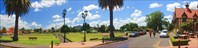Панорама центра "серной столицы" Новой Зеландии - Роторуа-город Роторуа